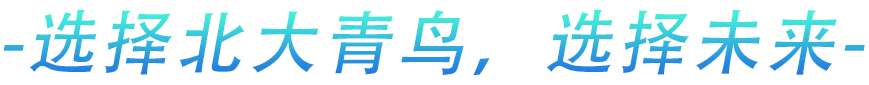 选择北大青鸟，选择未来